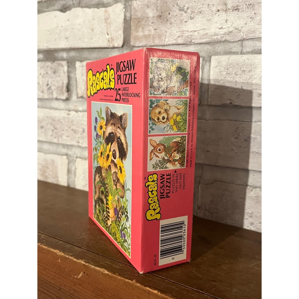 Vintage 1981 25 Piece Rascals Raccoon Puzzle Complete! - Picture 2 of 3
